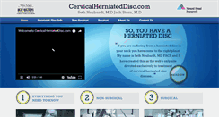 Desktop Screenshot of cervicalherniateddisc.com