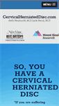 Mobile Screenshot of cervicalherniateddisc.com